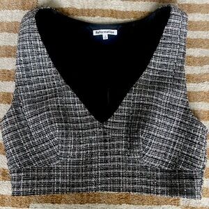 Reformation Tweed Crop Top